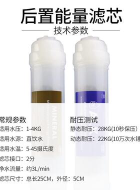 新款直销小T33矿化滤芯 PH调节弱碱性复合式能量滤芯快接后置麦饭