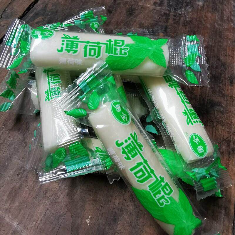 速发现货棒棒糖勇全薄荷糖薄荷棍清凉糖老式薄荷丁麦芽糖纯手工饴