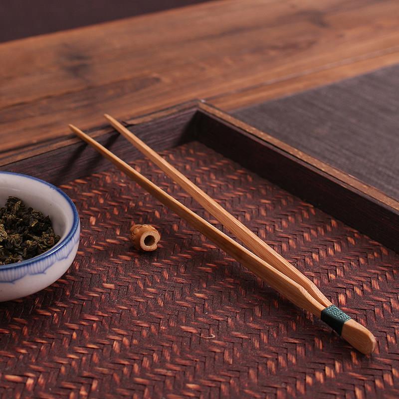 炭化茶夹猴魁夹 竹制茶叶夹子竹镊子 竹镊子 选茶夹 功夫茶具配件