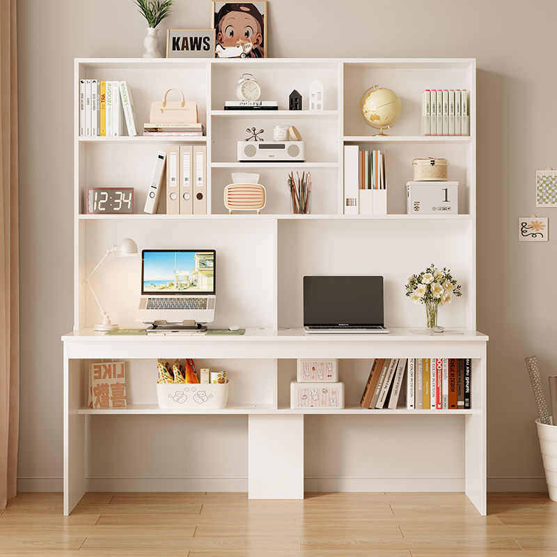 书桌学生家用学习写字桌卧室电脑桌台式初高中生书架书柜一体桌子,住宅家具,电脑桌,淘宝优惠券,粉丝福利购,淘宝优惠卷