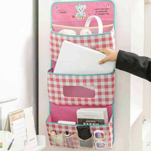 收纳挂袋墙上门后衣柜内衣收纳袋宿舍上铺置物架床上悬挂式置物袋