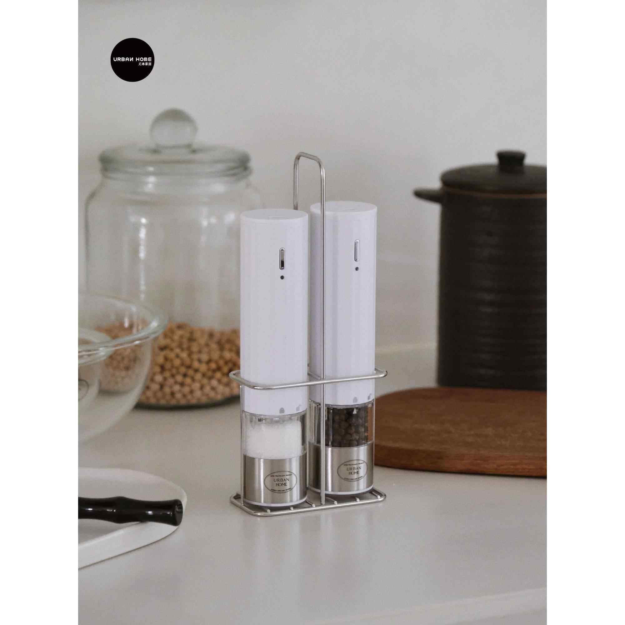 友本家用罗马电动胡椒研磨机家用厨房调味罐海盐胡椒研磨瓶