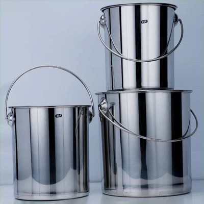 304不锈钢水桶手提式家用幼儿园带盖提桶大食堂饭桶油桶清洁盛之