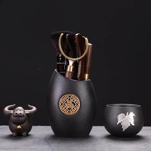 S588紫砂茶道六君子茶具配件茶夹茶针茶笔茶宠功夫泡茶工具