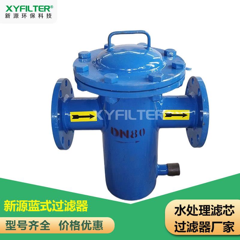 新源蓝式过滤器碳钢不锈钢DN80提蓝式直通过滤器货期短质量优