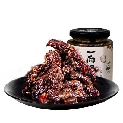 向妈妈浸汁牛肉乾瓶装238g新鲜营养解馋解饿方便佐餐下饭