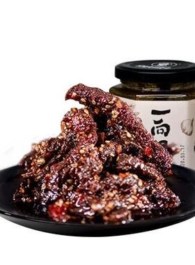 向妈妈浸汁牛肉乾瓶装238g新鲜营养解馋解饿方便佐餐下饭