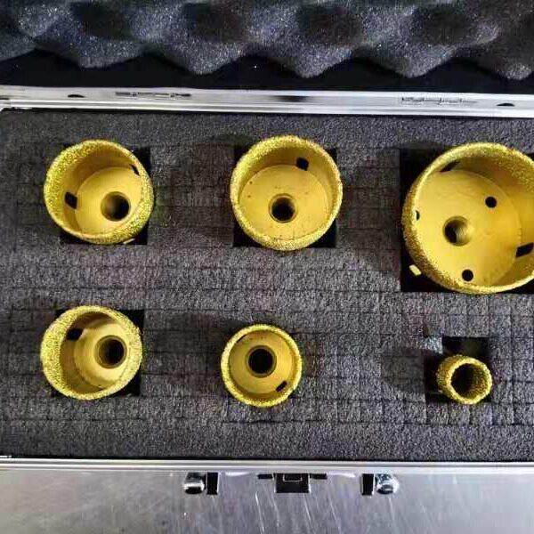 真空装钎焊金刚石孔钻头套开研磨棒器CY042M14倒角器定制工具箱套