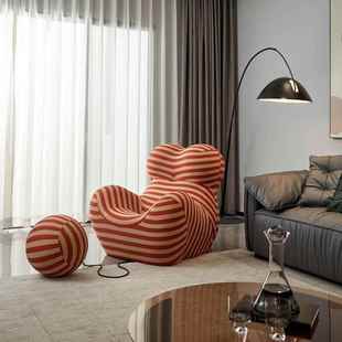 懒人躺红 计师款 B&B妈妈 抱单人沙发意极间休闲椅763网怀创意设式