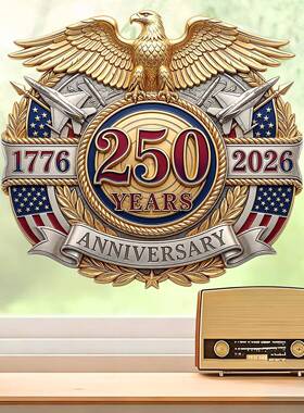 2026跨境亚马逊独立日新品带胶节日庆祝装饰贴纸工厂直销