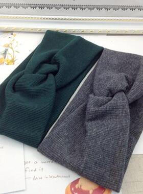 Cotton Women Headband Turban Solid Color Girls Knot Hairband