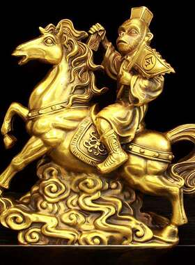 铜立即丰厚饰品立即丰富铜猴子办公室铜马家入口装饰礼品纯