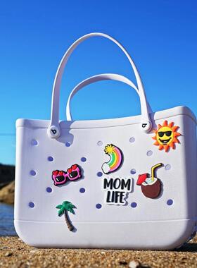 XL Large Capacity Beach Bogg BagsSummer Storage Baskets Outd