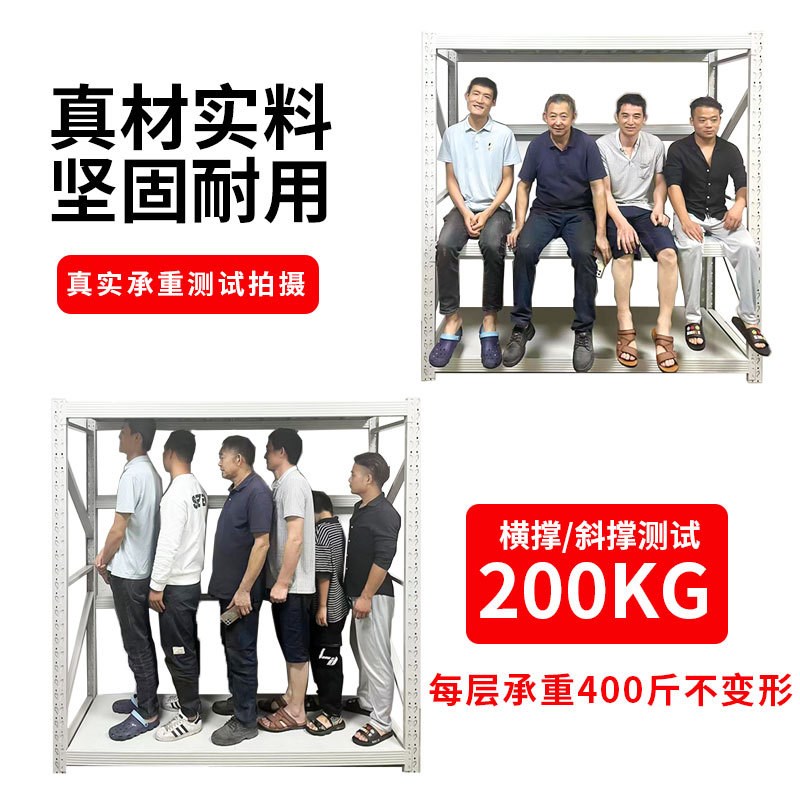 仓库货架置物架三层展示架组合重型多层家用库房仓储货物架铁架子