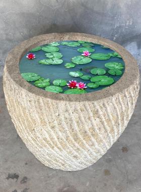 5ZV7批发天然打糍粑石臼打年糕超大号对窝子石缸打艾绒冲辣椒家用