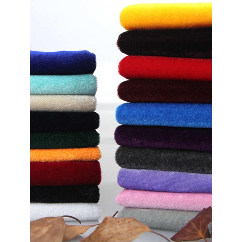 金丝绒布料面料布头清仓加厚黑色布绒布展示布窗帘地摊布摆摊桌布