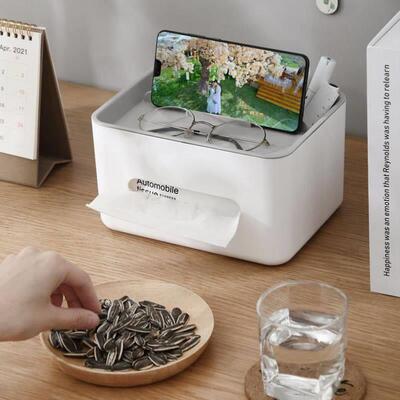 Tissue Storage Box Napkin Holder Living Room Organizer Box