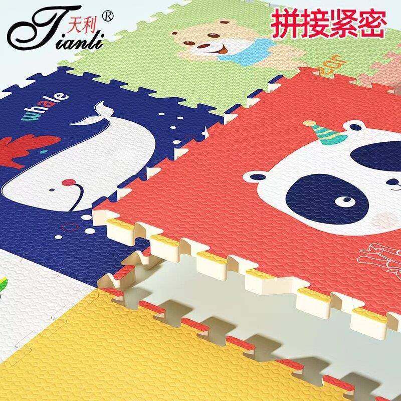 儿童泡沬地垫拼接宝宝行垫无味婴儿防爬RDA摔加厚家用无拼图爬爬