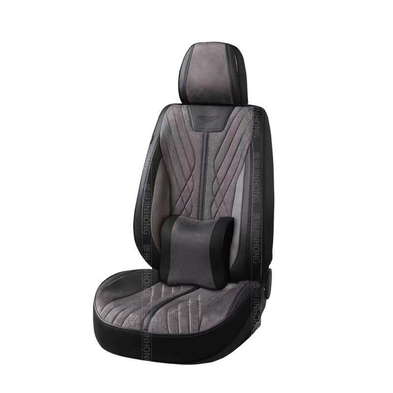 新款汽车坐垫拉姆斯乳胶四季通用分体全包围软沙发车座椅垫座套