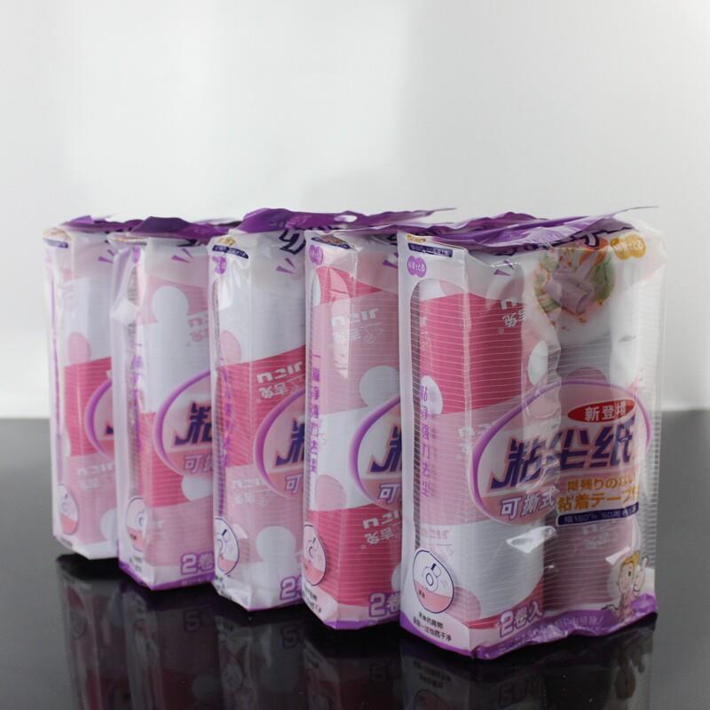 健明治兔尘纸卷除尘纸集尘器真空吸纸棒吸纸辊5包16cm