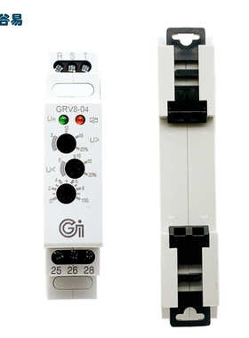 三相三线相序保护继电器GRV8-04/M460过欠压缺相错相相序保护器