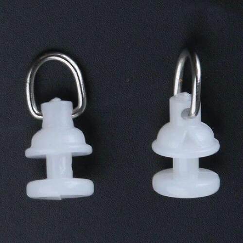 100Pcs Curtain Track Rollers Plastic Gliders for Quiet