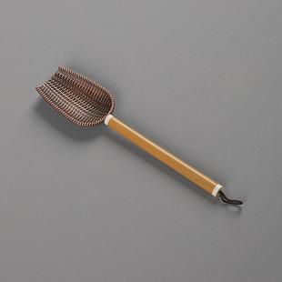 玉竹合金茶铲天然手工茶匙分茶勺长柄茶则功夫茶具六君子茶道配件