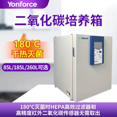 二氧化碳培养箱180℃干热高温灭菌气套式细胞培养二氧化碳培养箱