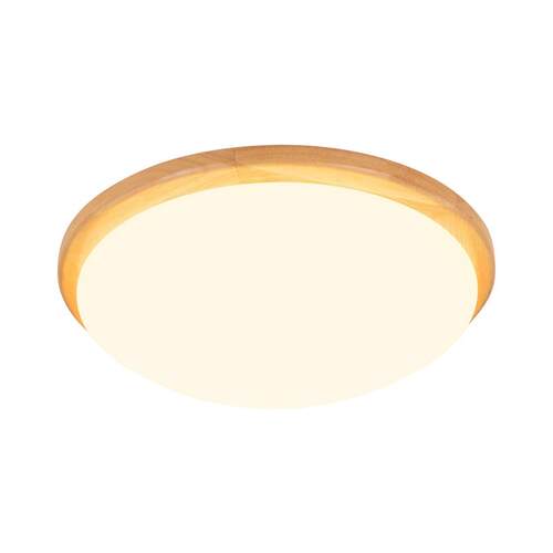 北欧原木卧室灯圆形led吸顶灯现代简约木艺过道阳台房间客厅灯具