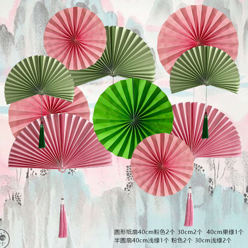 中秋节情人节订婚结婚装饰布置粉色灯笼吊顶珠宝店铺橱窗挂件挂饰