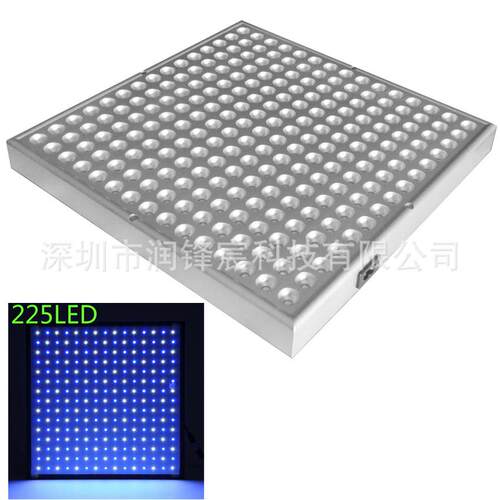 新品225灯全蓝植物补光灯15W 45W紫萝兰LED植物补光灯育苗种植灯