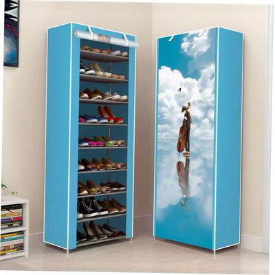 Dust proof shoe rack simple combination shoe storage cabinet