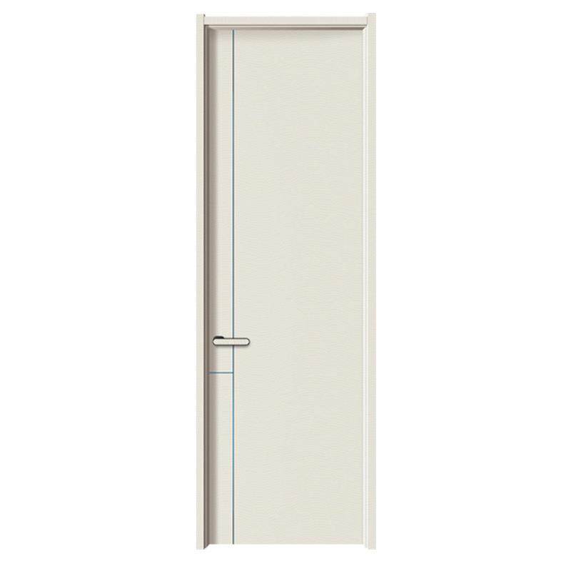 实木复合室内门隔音防潮简约平板免漆平开门简易套装水性PU木门