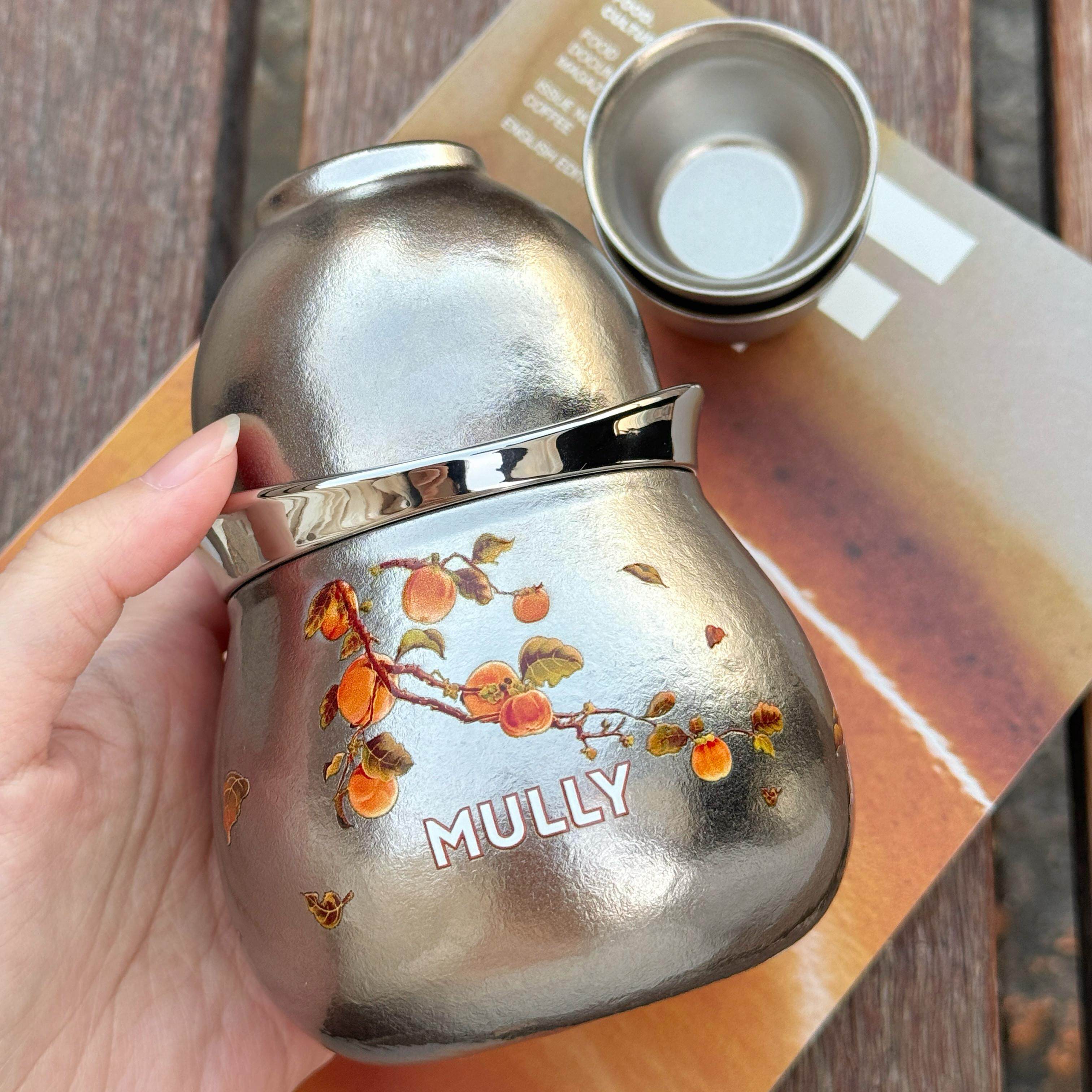 摩利葫芦纯钛旅行泡茶壶精致中国风钛杯精美礼盒套装茶具福禄茶杯