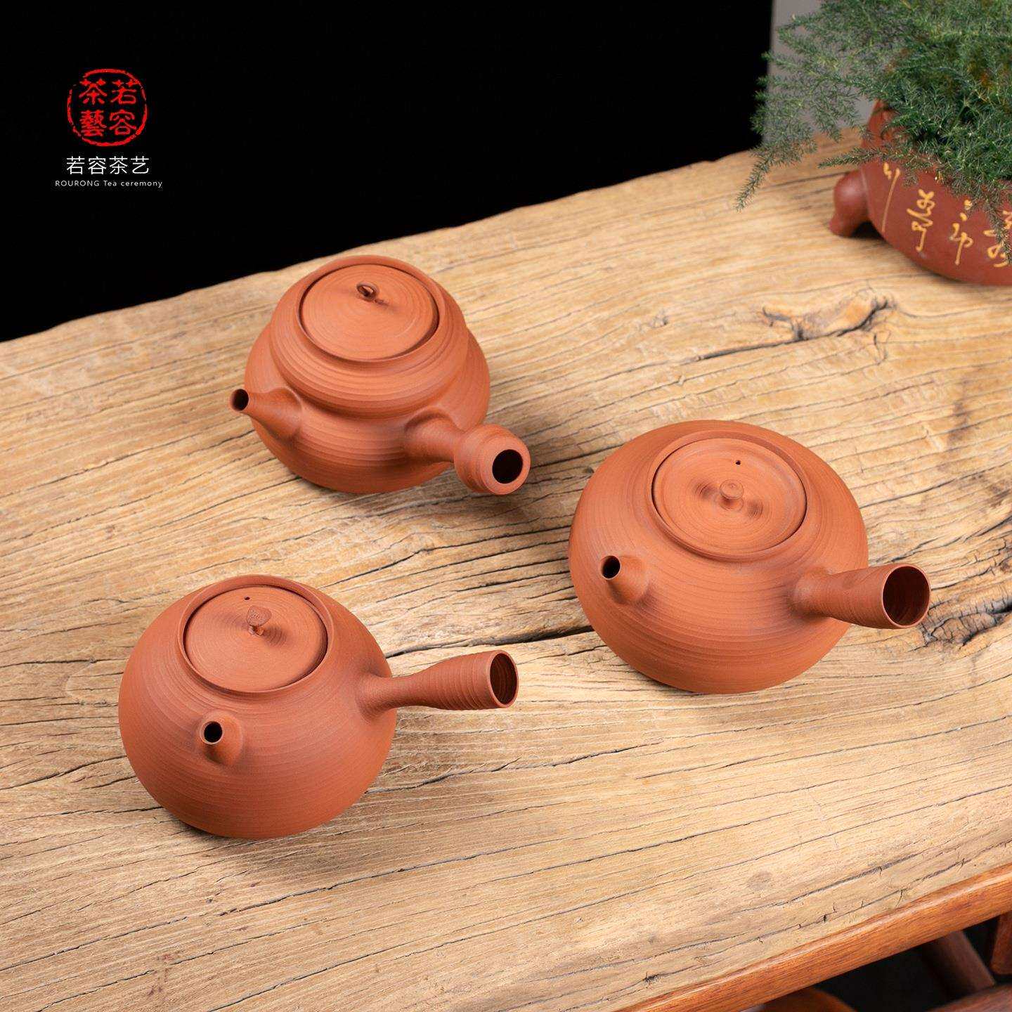 户外烧茶炉煮茶潮州红泥炭炉围炉煮茶整套薄胚卡盖跳盖酒精炉砂铫