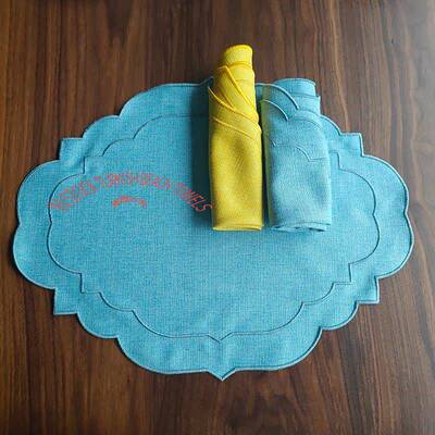 Cloud Linen table Place mats亚麻中古风法式餐垫布艺餐桌隔热垫