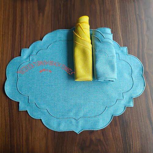 Cloud Linen table Place mats亚麻中古风法式餐垫布艺餐桌隔热垫