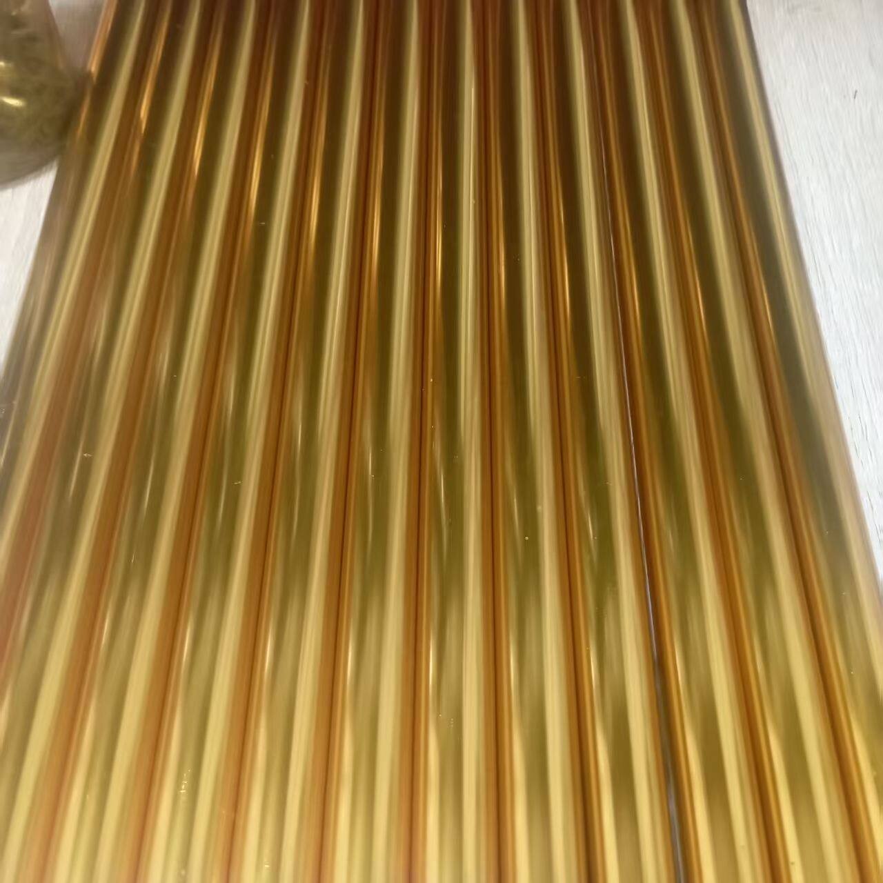 6063金色阳极氧化铝管6063薄壁阳极氧化金色铝管可精密切割加工