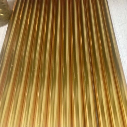 6063金色阳极氧化铝管6063薄壁阳极氧化金色铝管可精密切割加工
