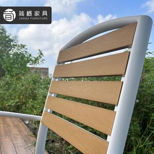 户外庭院花园家具别墅露台桌椅咖啡店奶茶店防水防晒塑木桌椅组合