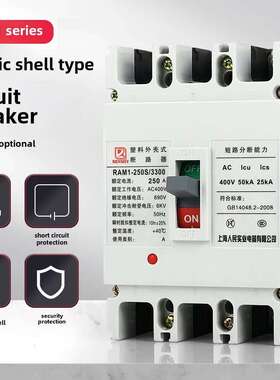 塑壳断路器CDM1125ACM1 NM1 RMM1-100A250A400A630A空气开关3P 4P