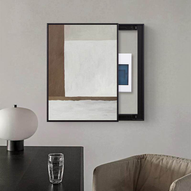 新款直销现代简约电表箱挂画高级感遮挡配电箱电表箱装饰画免打孔