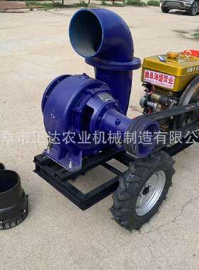 柴油机拖车款12寸混流泵 30千瓦全铜电机污水泵 工程排水泵