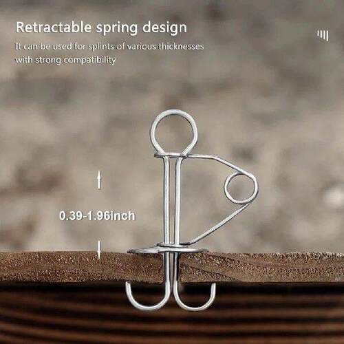 10 Pieces Spring Deck Pegs Stainless Steel Retractable