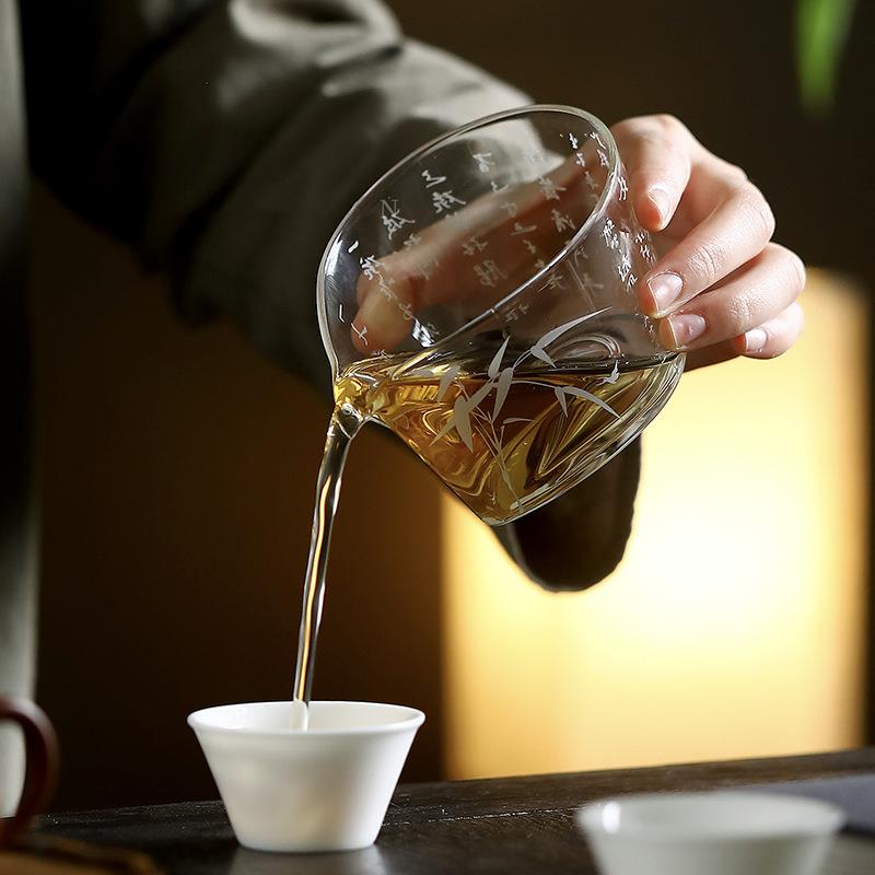 新品国潮七碗茶诗公道杯家用禅意分茶器功夫茶具茶海公杯匀杯