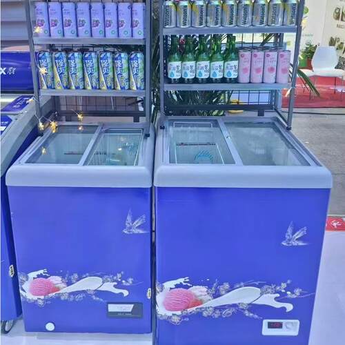 雪糕柜榴莲冷冻柜ice cream freezer n. холодил冰淇淋柜