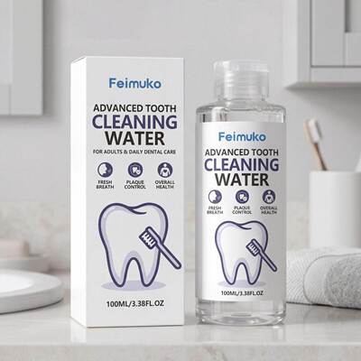 Feimuko Fresh Care Mouthwash, cleans the surface of your tee