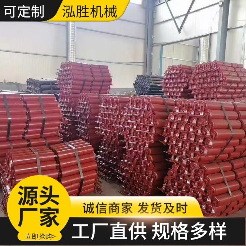 厂家现货一件代销矿山输送机平行托辊 三连串无动力托辊 安装简单