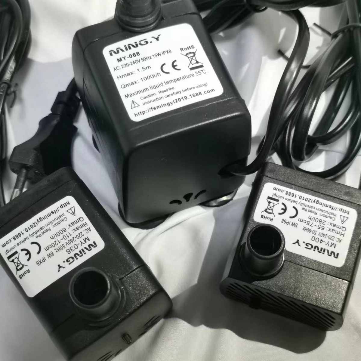 佳美MY系列小型鱼缸潜水泵侧滤冷水机抽水循环直喷式过滤器包邮
