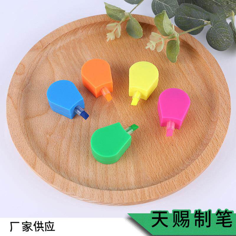 慈溪厂家新款荧光笔 儿童画画玩具笔 多色彩虹荧光笔